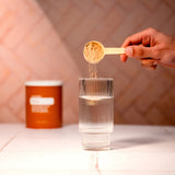 dōTERRA Ballaststoffe Zubereitung Pulver Gefäß Wasser Messlöffel | Gesunde Ernährung doTERRA